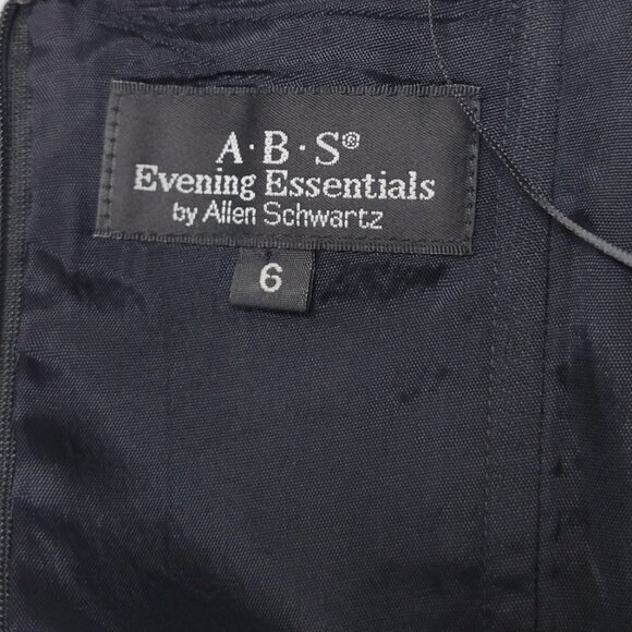 ABS Evening Essentials by Allen Schwartz Strapless Black Dress Size 6 - Picture 5 of 11